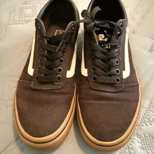 Vans Men's Black and Brown Sneakers